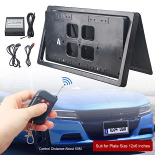 American Standard US Canada single-card flip car flip retractable license frame license plate holder license plate frame modification