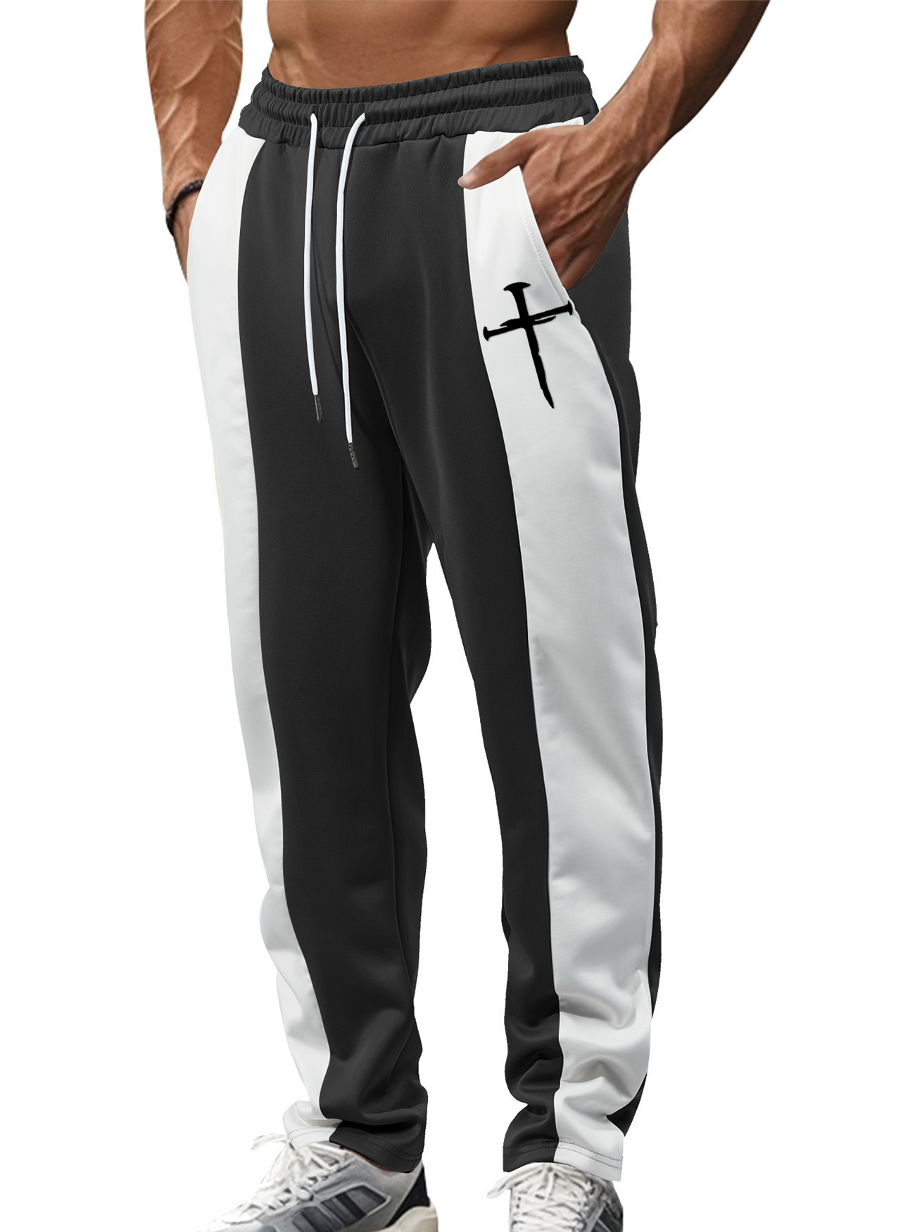 Herren Freizeithose Sportlich Jogginghose Schnelltrocknend Loose_voghion.com