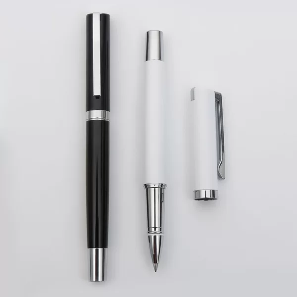 Printable Logo Black Gel Pen Corporate Gift Business Metal Signature Pen Advertising Ballpoint Pen