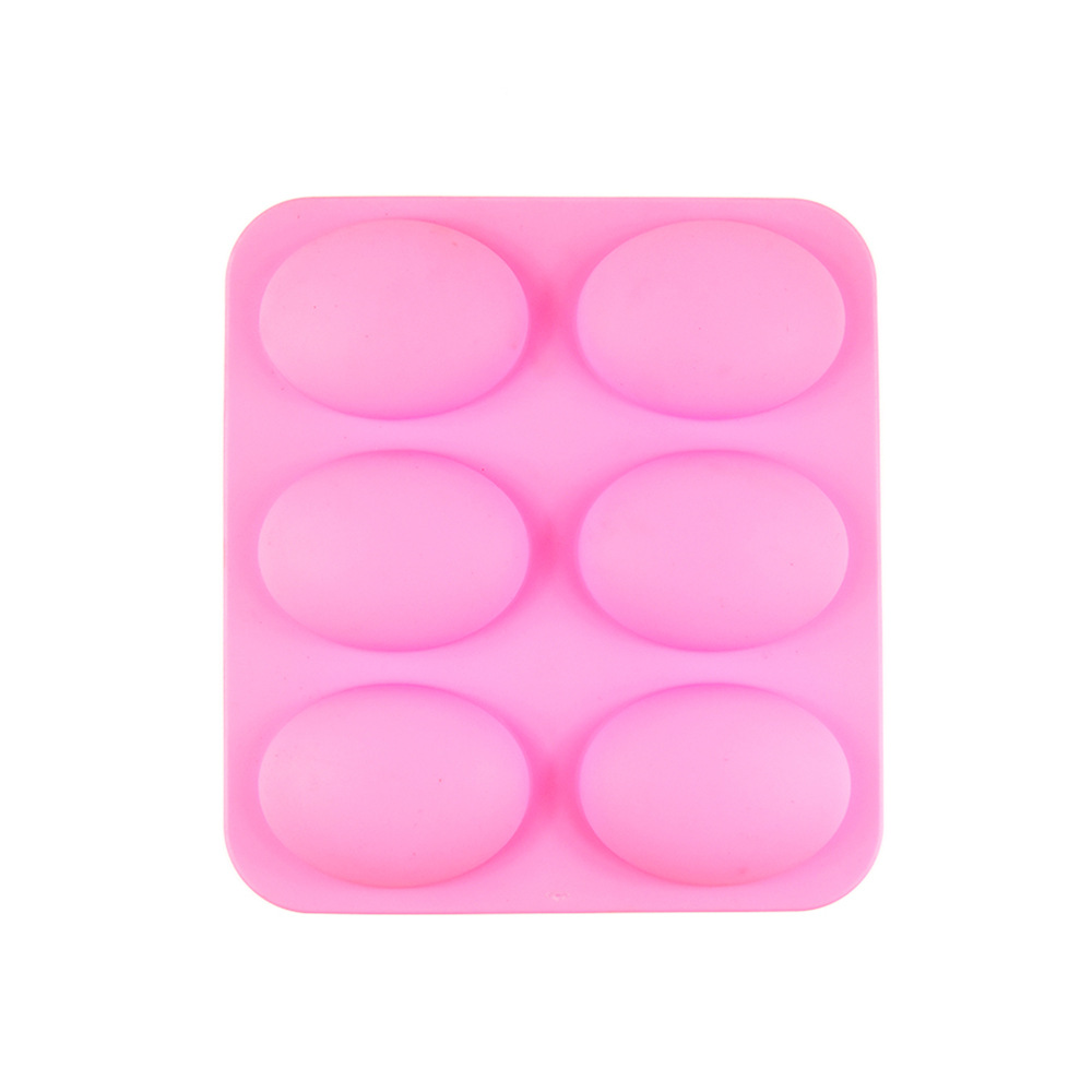 6 Consecutive Oval Oval Creative Dessert Molds Cold Soap Molds Chocolate Cake Molds DIY Baking
