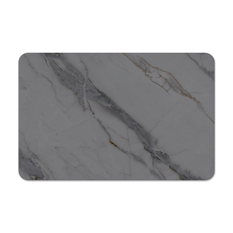 Alfombrilla de Ducha de Diatomea - Diseño de Mármol, Dura, Antideslizante y Absorbente