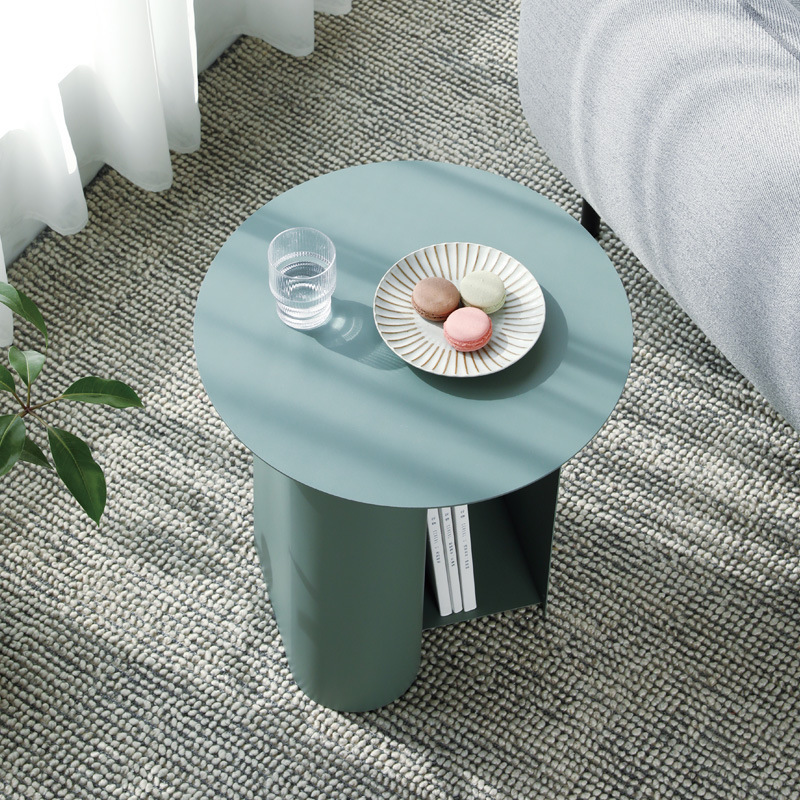 Nordic Iron Side Table Corner Table Simple Bedside Sofa Designer Small Coffee Table Balcony Metal Leisure Side Table