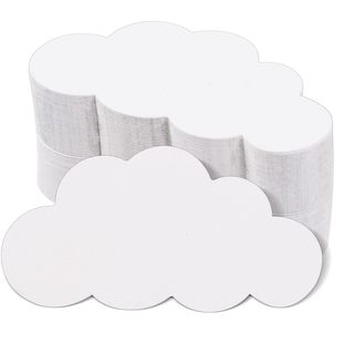 100Pcs/Pack Blank Cloud Decorative Cards Bulletin Board Decoration Paper-Cut Cards DIY Coloring Party Supplies