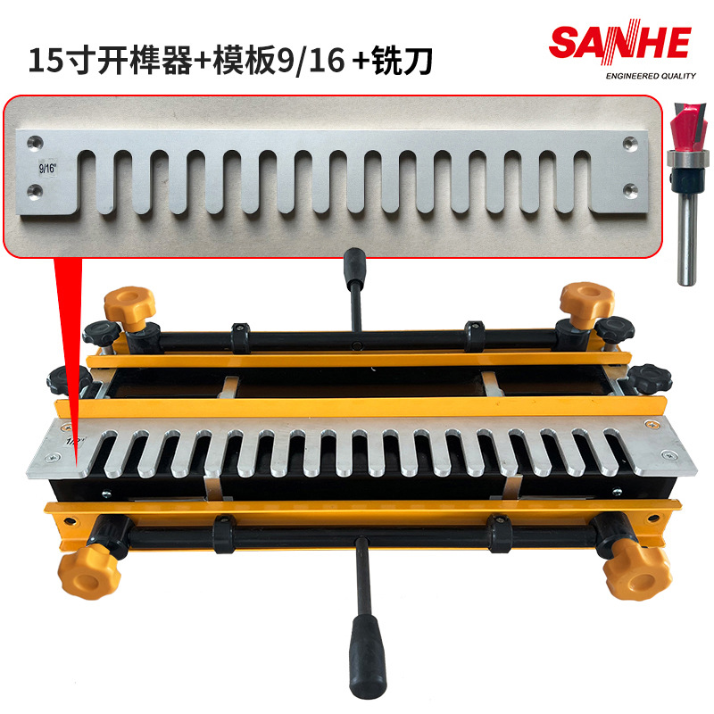 15inch 장부 따개(9/16 템플릿 + 밀링 커터)