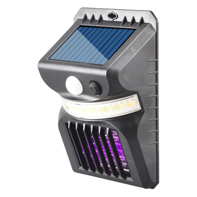 Transfronterizo nuevo solar LED mosquito asesino lámpara hogar mosquito trampa lámpara de jardín al aire libre césped repelente de mosquitos