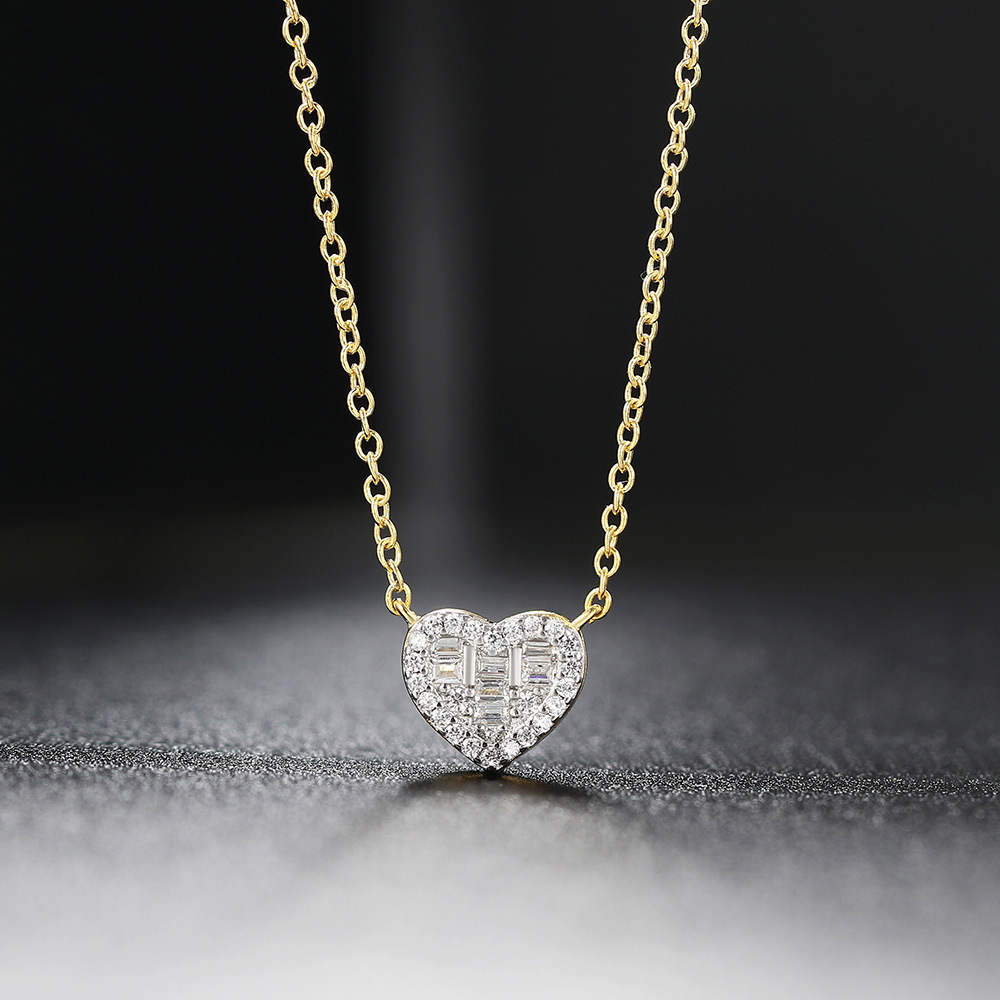 1 Piece 1 Pair Fashion Water Droplets Heart Shape Alloy Plating Rhinestones Zircon Womenu0027S Earri