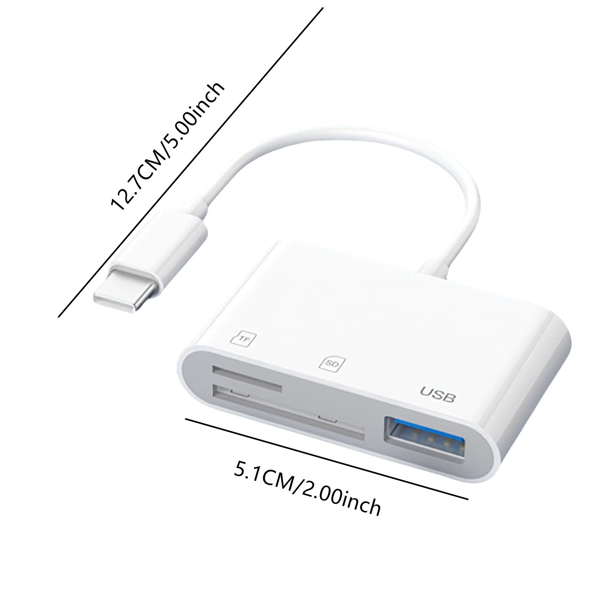Для Apple телефон/ iPad OTG кардридер 3-в-1 Type-C на USB3.0, кабель для SD/TF карт