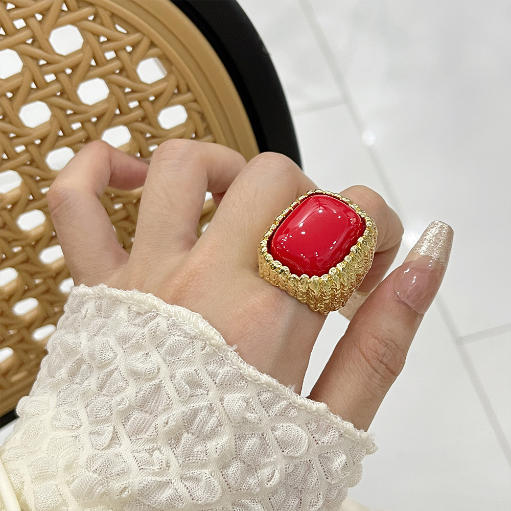 One Size Ring Size 1 Piece Quantity Vintage Style Classic Style Geometric Alloy Plating Women's Rings