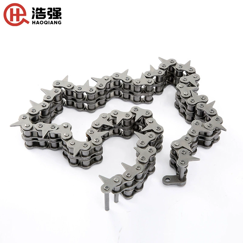 Цепь зубчатая 08B-2 в наличии, односторонняя и двусторонняя, металлическая, для передачи мощности, нестандартная промышленная роликовая цепь, оптом