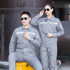 作業服夏薄い純綿長袖労働保護服メンズ溶接機労働保護作業服耐摩耗性と防汚反射ジッパー