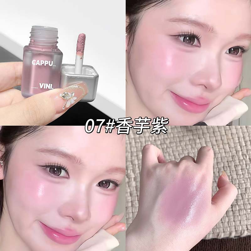 CAPPUVINI Little Ice Liquid Blush Blanking Natural Extracting Low Saturation Matte Blush Maquillaje