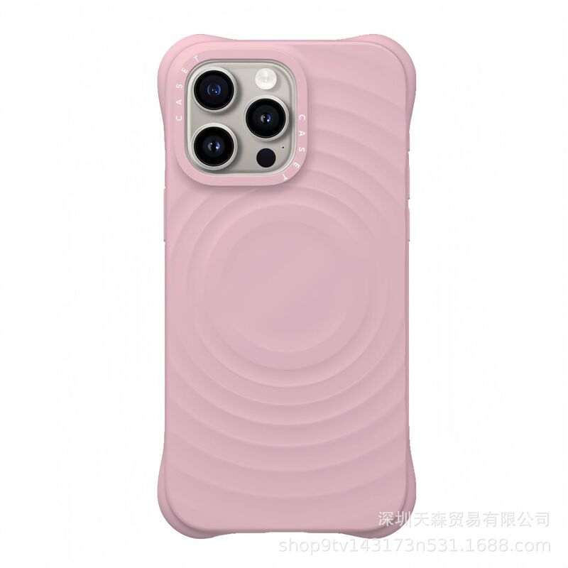 マグセーフ磁気波吸収液体シリカゲル適用iPhone16携帯ケース純色リンゴ15pro保護カバー|undefined
