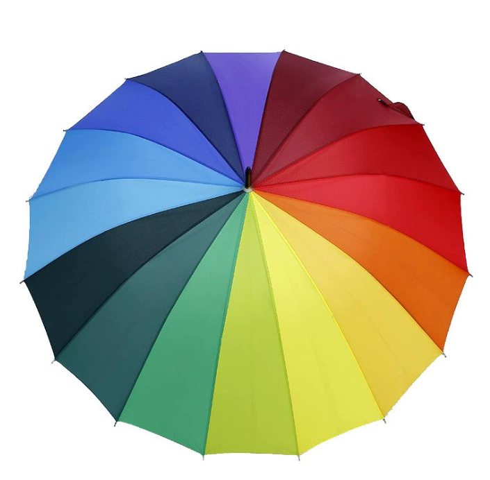 Rainbow big umbrella for princess, wholesale, Birthday gift, sun protection