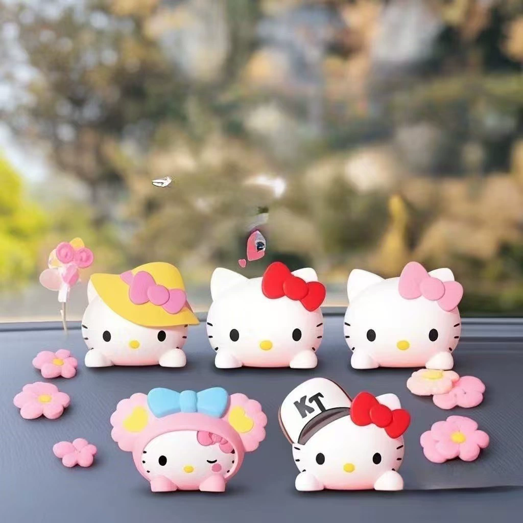 Kfhellokitty автомобиль внутри автомобиля украшения украшения на машине милые женщины мультфильм центральная консоль принадлежности автомобиля украшения