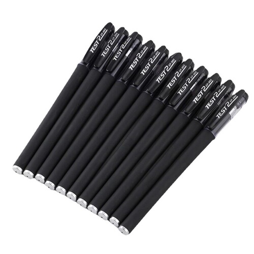 Neutral black matte ballpoint pen for business office, student exams, wholesale GP380 carbon pen 0.5mm needle tip