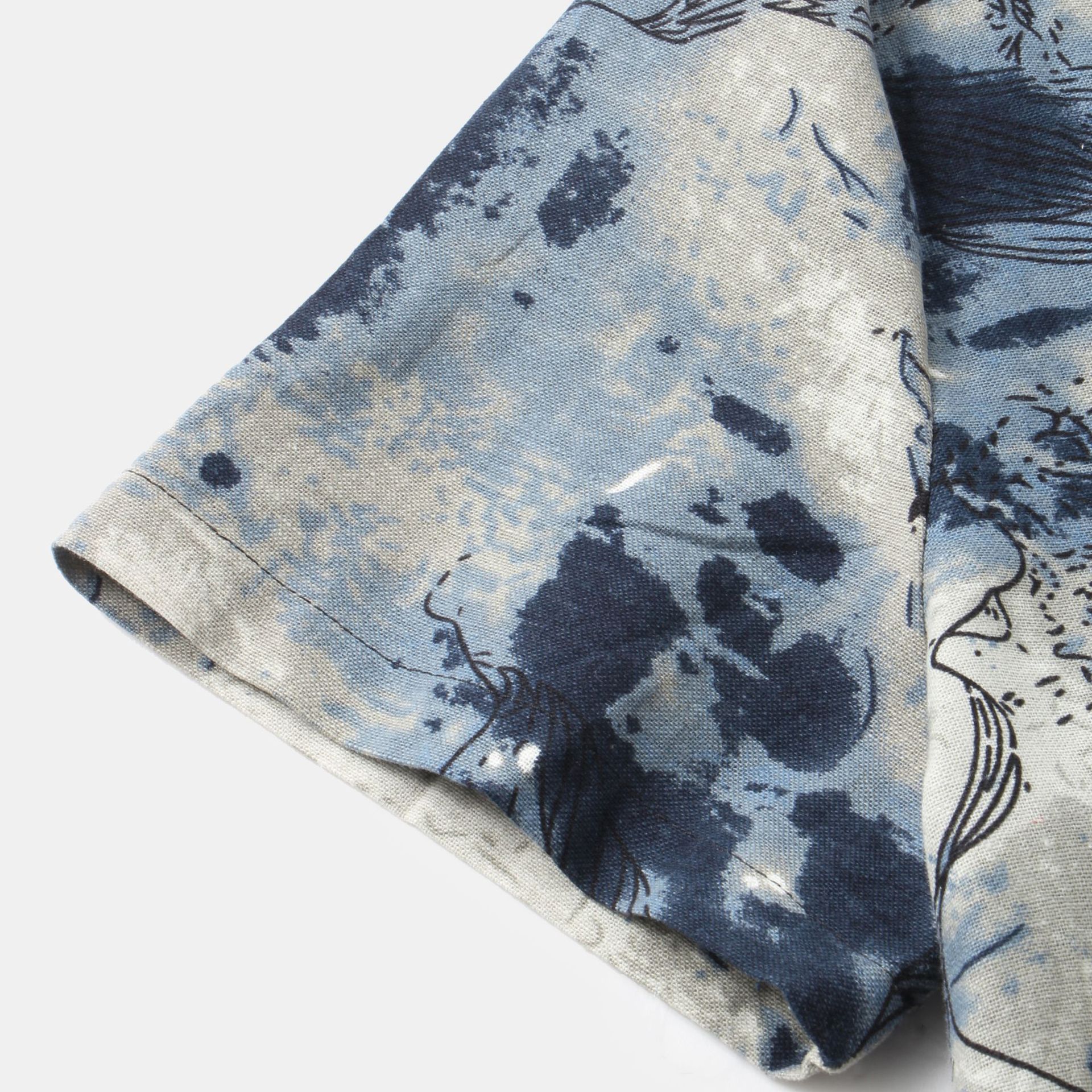 ForMen Sommer 2021 Neues europäisches und amerikanisches Herren-Freizeithemd mit kurzen Ärmeln und floralem Print für Herren_voghion.com