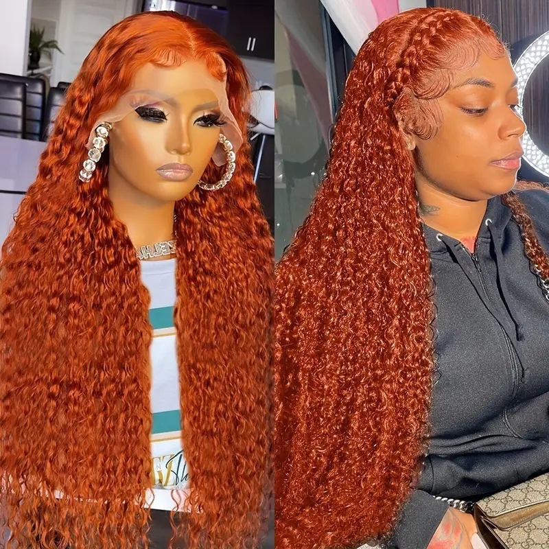 13x6 Deep Wave Lace Front Wigs pelucas de encaje delantera para mujeres pequeñas pelucas de cabello rizado largo