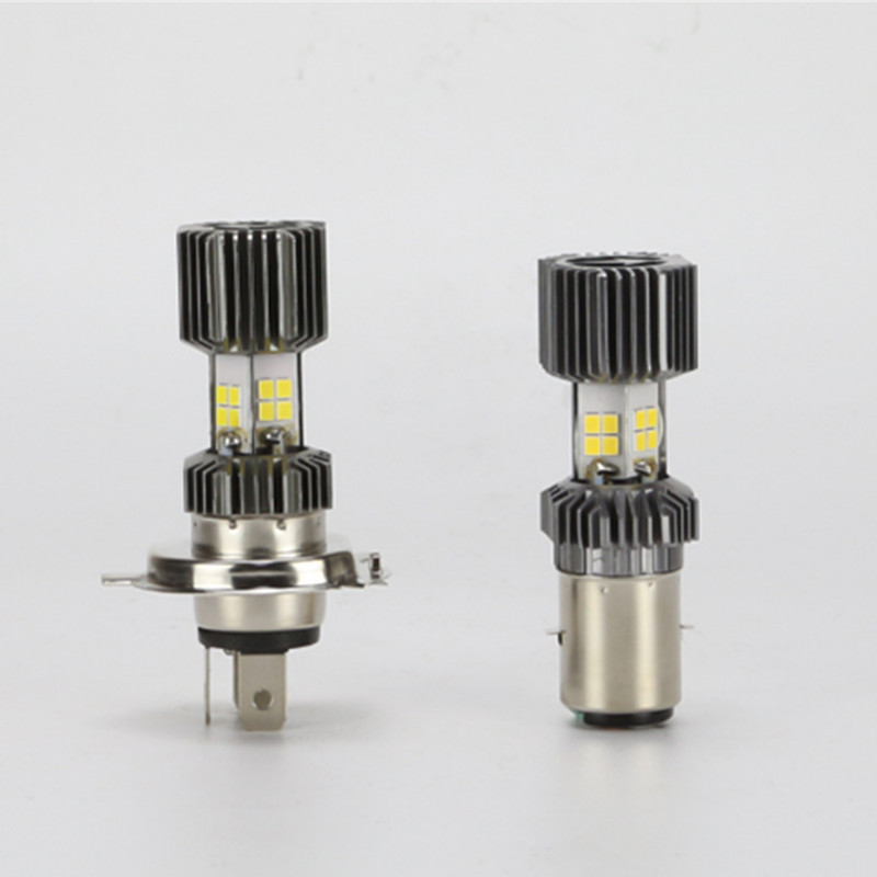 Motocicleta LED faro doble garra tres garra cuatro cara iluminar cuentas de lámpara CSP   Transformación del faro delantero del vehículo eléctrico