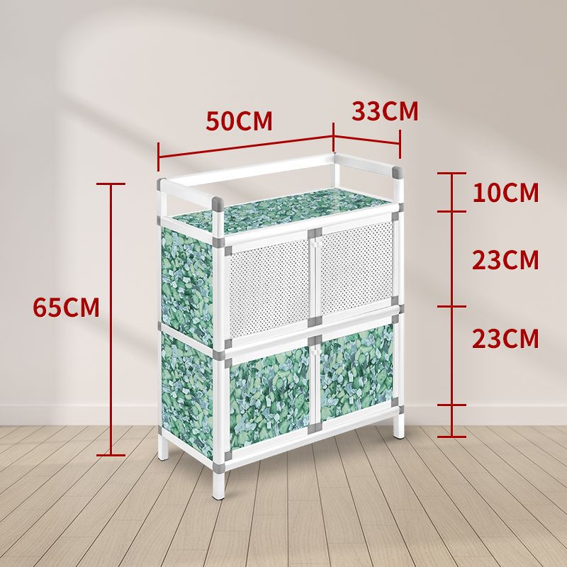 armario de comedor de aleación de aluminio simple armario de cubierta pequeño armario de alquiler armario de almacenamiento armario de cocina doméstico armario de almacenamiento multicapa