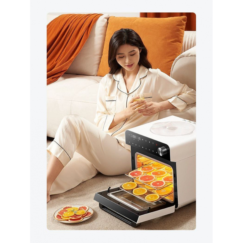 Horno de vapor eléctrico doméstico todo en uno horno eléctrico 14L horno eléctrico aire freidora mini horneado al vapor 5 en 1