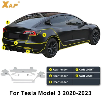 Special Cars, Car paint protective film - tesla-model-3-rear-bumper-rear-bumper-tpu-car-co-21-23-tesla-model-3