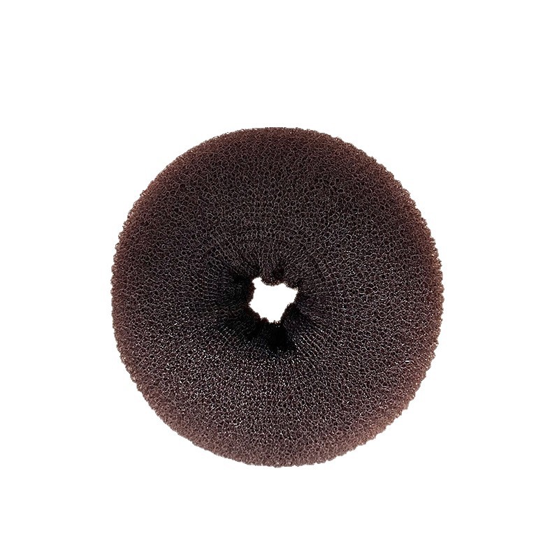Platillo de rosquilla, mujer perezosa, lazo para el cabello con cabeza de bola esponjosa, artefacto para niños, tocado de capullo, accesorio para el cabello coreano
