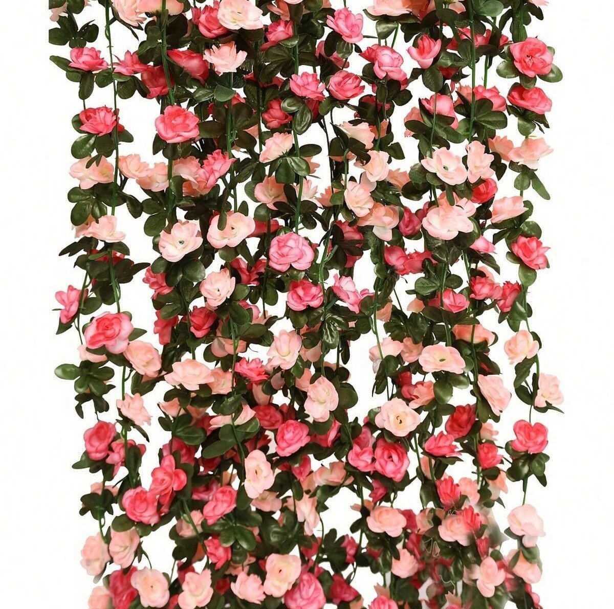 Amazon Cross-Border Artificial Flower Rose Vine Home Decoration Ceiling Peony Flower Vine Wedding Wall Hanging Two Colors