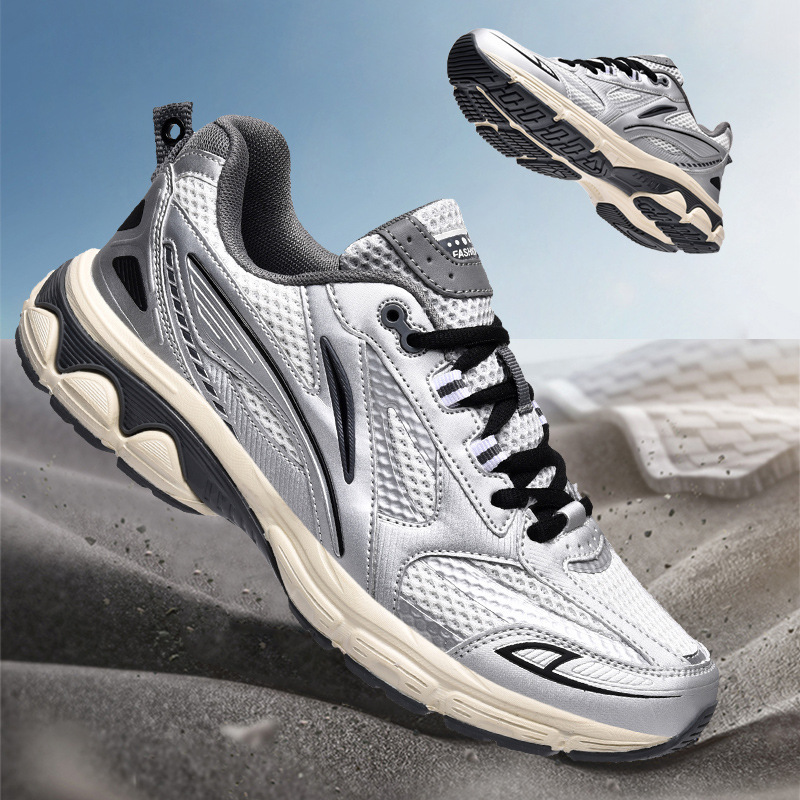 New Sports Casual Shoes Non-slip Wear-resistant Men's Shoes 2025 Spring Breathable Mesh Shoes Teenager Soft Sole Running Shoes New Sports Casual Shoes Non-slip Wear-resistant Men's Shoes 2025 Spring Breathable Mesh Shoes Teenager Soft Sole Running Shoes