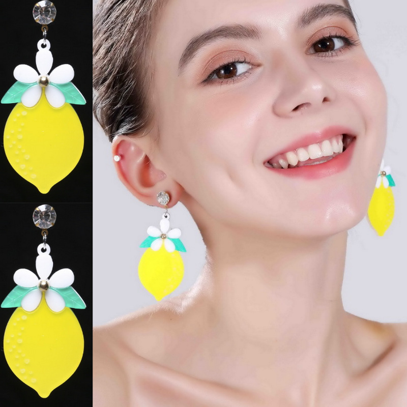 Cute Fruit Arylic Women's Drop Earrings display picture 2