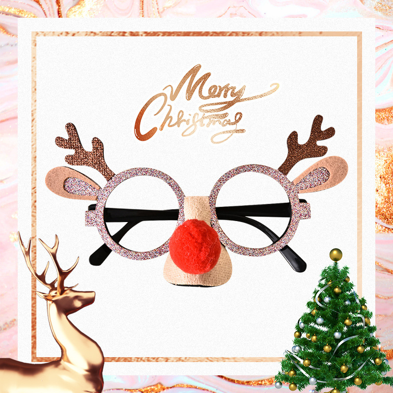 New Christmas decoration glasses for adults and children Christmas gifts party holiday supplies creative glasses frames wholesale