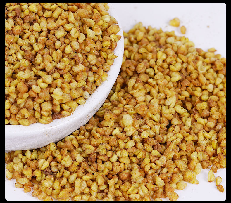 Tartary Buckwheat Tea (Fagopyrum tataricum) — Liangshan Yellow Ku Qiao Herbal Tea, Whole-Grain Puffed preparation