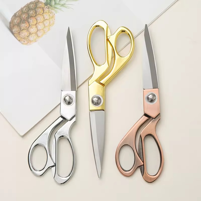 Herramientas de producción floral engrosada Cabeza ancha tijeras de acero inoxidable tijeras de podar jardinería tienda de flores cinta Tijeras tijeras de papel de envolver