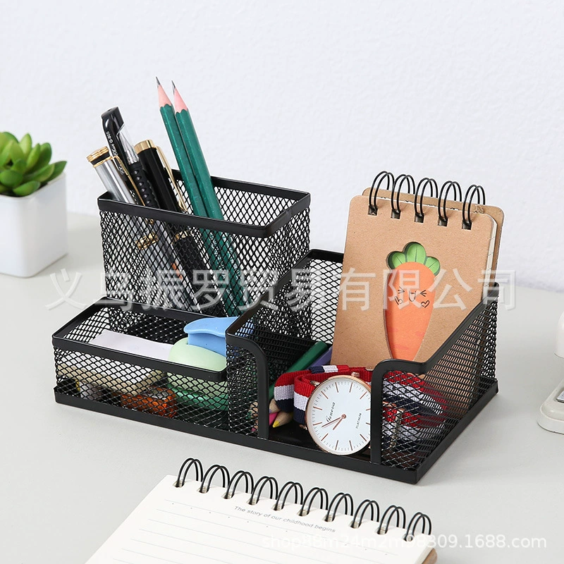 Metal pens holder, storage system for students, stationery
