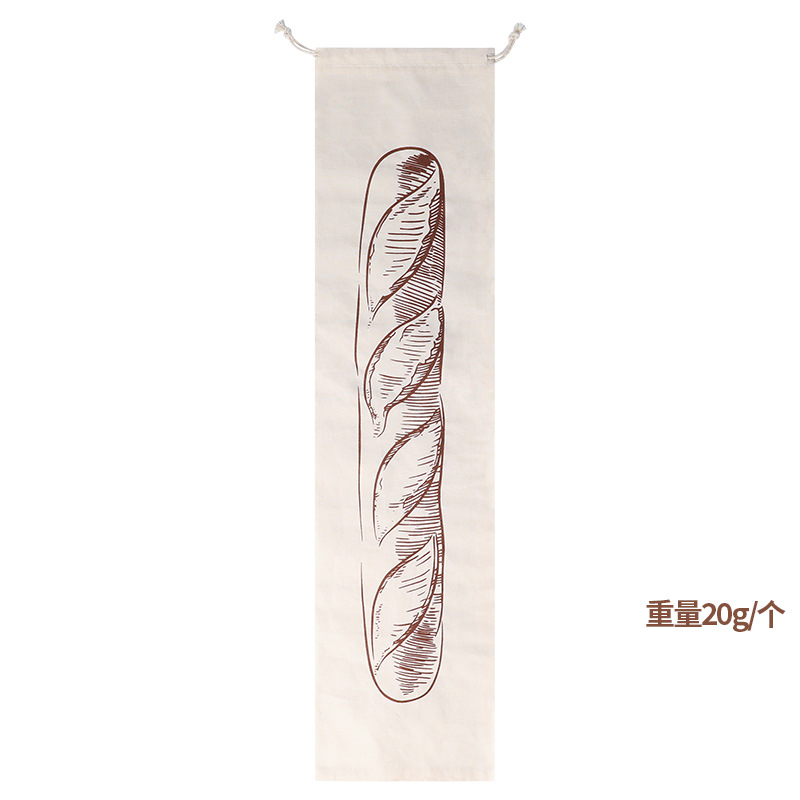 커피색 바게트 빵 봉투 16*64; 천연색