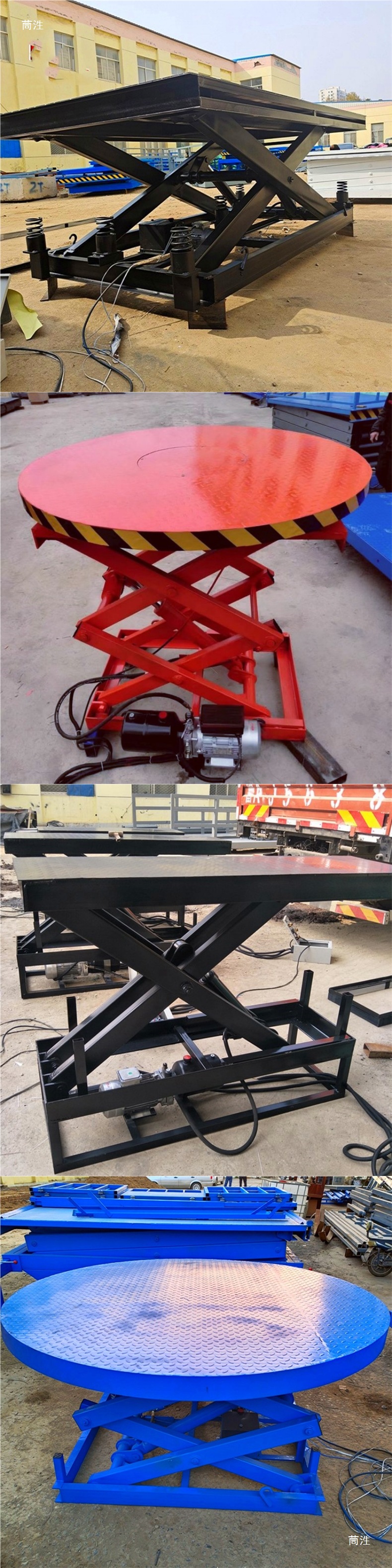 Electric Lifting and Rotating Platform for Car Showrooms, Large Industrial Rotating Display Stand, Work Lift Platform