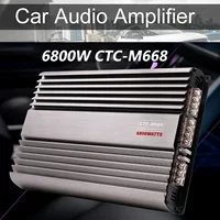 Фабрика оптовая четырехканальная 4*100W автомобильный аудио модифицированный усилитель мощности M668 мощная четырехканальная машина