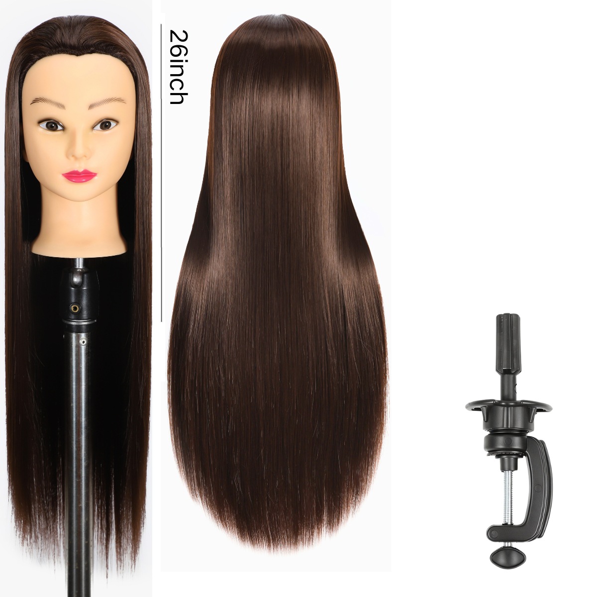Maniquí de Cabeza para Peluquería de Fibra de Alta Temperatura image 12