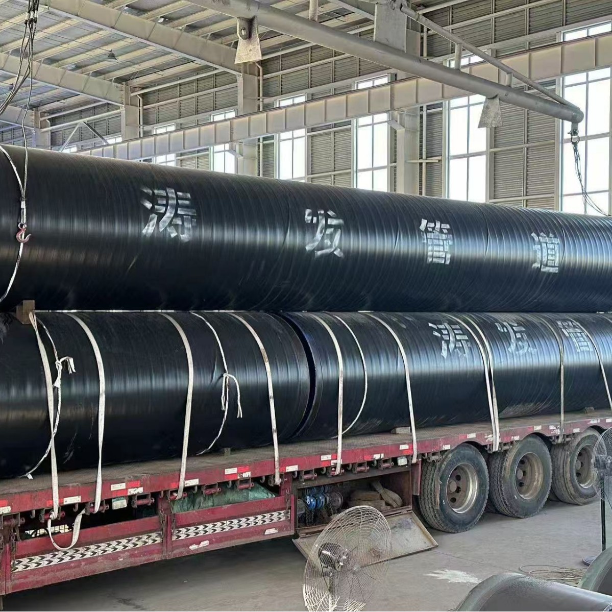 厂家生产大口径内涂塑外3PE 法兰式 压槽式 承插口内外环氧粉末