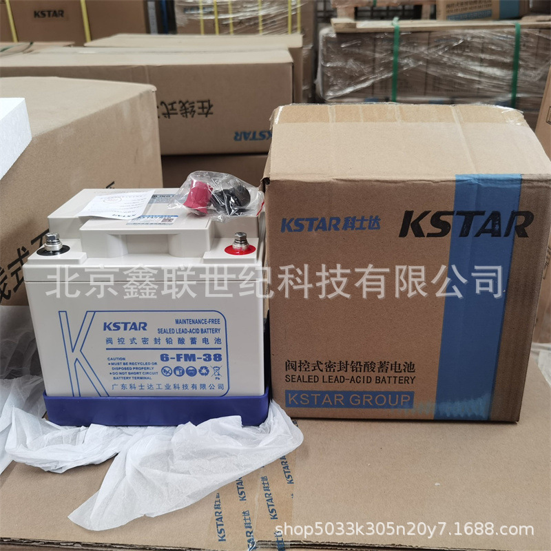 科士达UPS蓄电池6-FM-38 免维护铅酸蓄电池12V-38AH  直流屏EPS