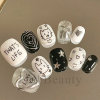 Cartoon nail stickers, adhesive fake nails for nails, new collection