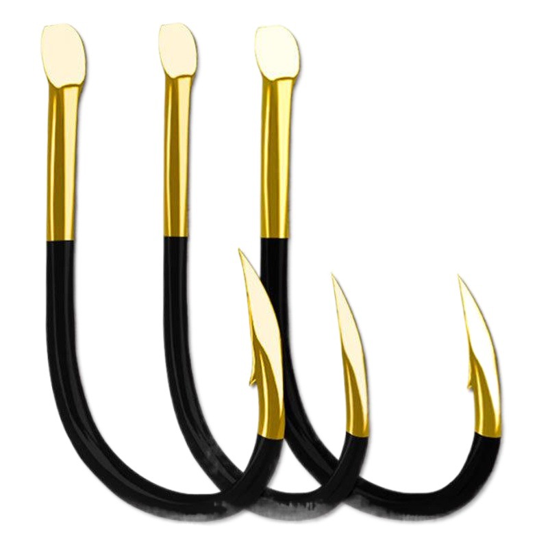 Ghost Ya Ishini New Guandong Idou Cool Black Gold Bulk Fish Hook Titanium Alloy Large Hook Explosive Hook Fishing Gear Wholesale