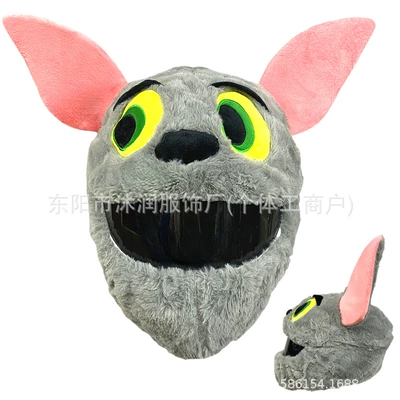 Dəbilqə (Kaska) aksesuarları | Motorcycle Decoration Accessories Rabbit Shark - one-size-fits-all-same-day-delivery-gray-taim