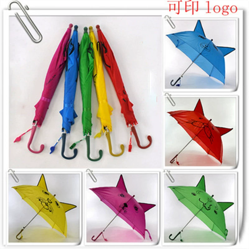 Прямые продажи с фабрики, внешняя торговля, зонтик с ушками животных из мультфильма, детский солнечный зонт, креативный детский рекламный подарочный зонт