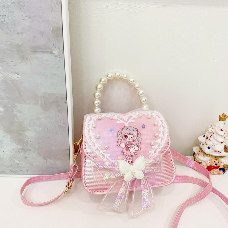 Coreano lindo bolso de niña dulce amor nicho bolso de hombro 2024 nuevo tipo de cartoon princess mochila