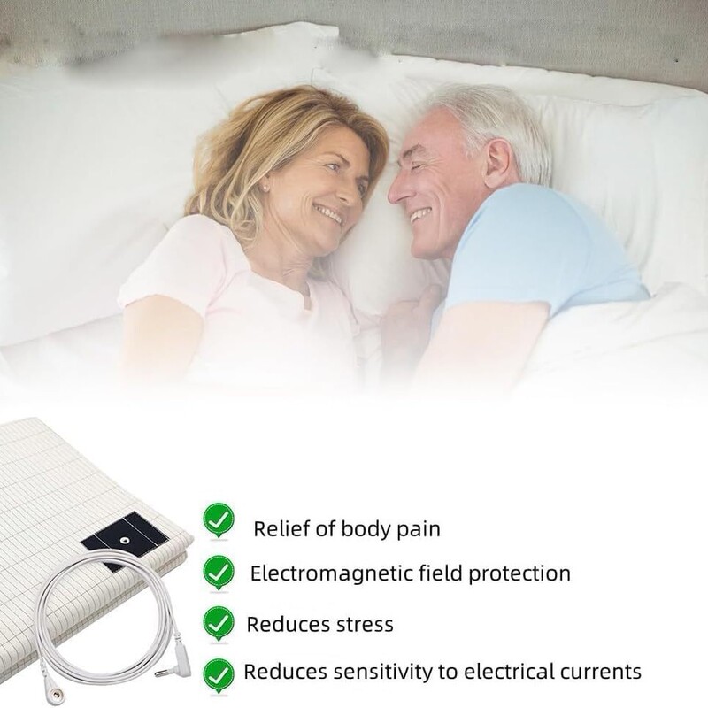 Cross-Border Hot-Selling Grounding Factory Direct Silver Fiber Mattress/Pu Grounding Mat, Conductive Anti-Static Sleep Aid, Thin Model