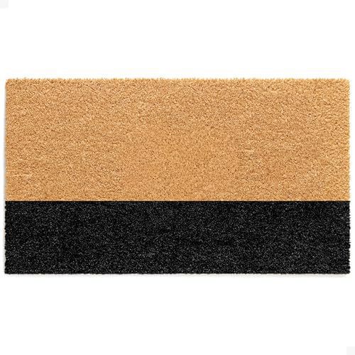 Amazon temu alambre material coco marrón inglés amor gatos y pájaros en la alfombra de la puerta antideslizante alfombra de entrada