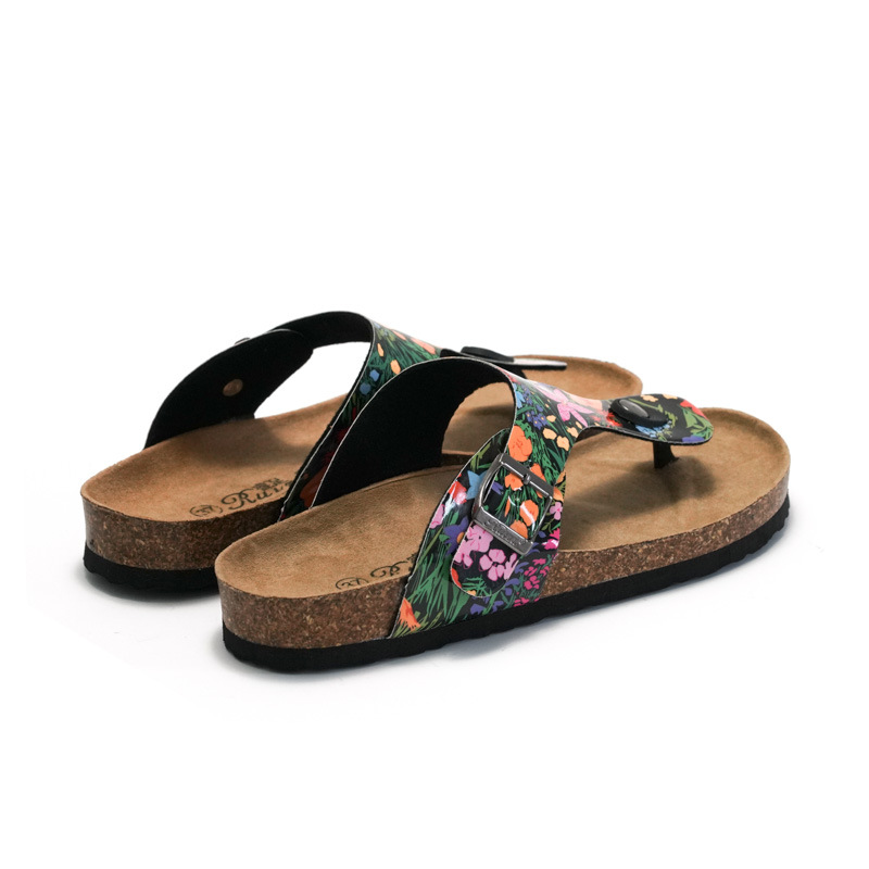 2025 Ruizu New Slippers Outdoor Women's Beach Student Water Cork Shoes Flower Flip Flops_voghion.com