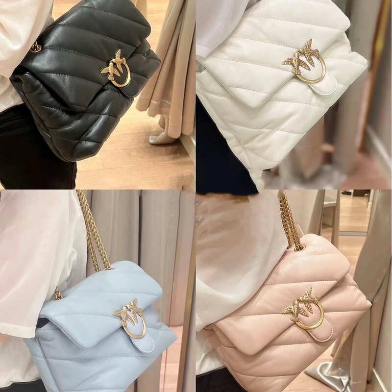 New Style Sheepskin Pinko High Quality Sheepskin Swallow Women Bag Puff Pillow Bag Mini Crossbody Chain Single Shoulder Women New Style Sheepskin Pinko High Quality Sheepskin Swallow Women Bag Puff Pillow Bag Mini Crossbody Chain Single Shoulder Women