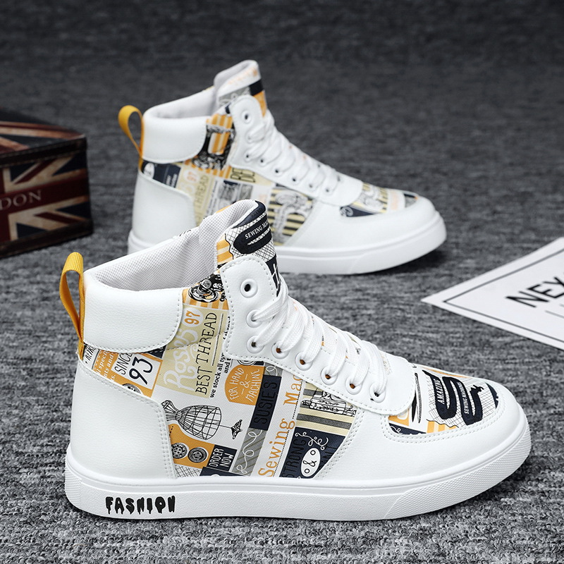 Otoño y invierno nuevos zapatos de hombre de moda coreana zapatos de skate casuales de entrenamiento para hombres zapatos deportivos retro de alta mar
