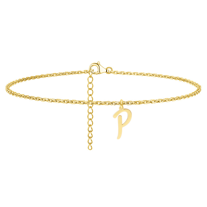 Simple Style Letter Stainless Steel Women's Anklet display picture 10
